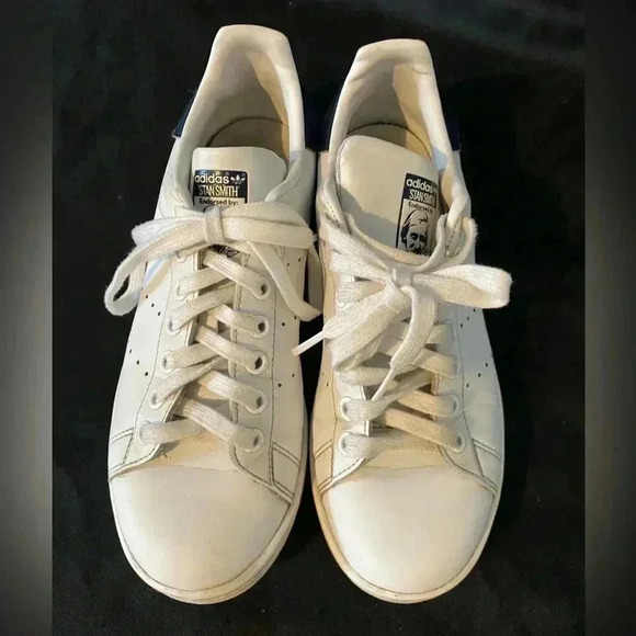 Adidas Stan Smith Women’s Sneakers White with Navy size 7 - Picture 8 of 12